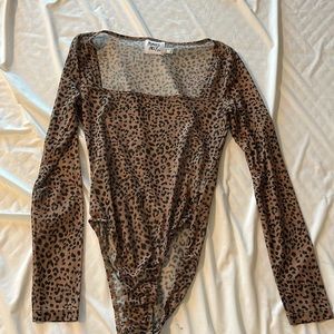 Princess Polly Cheetah Print Mesh Bodysuit
